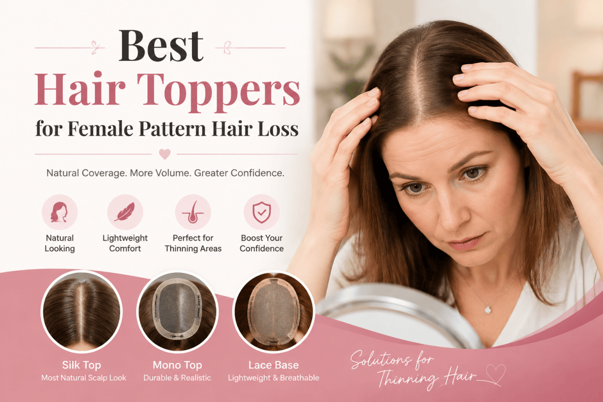Best Hair Toppers for Female Pattern Hair Loss